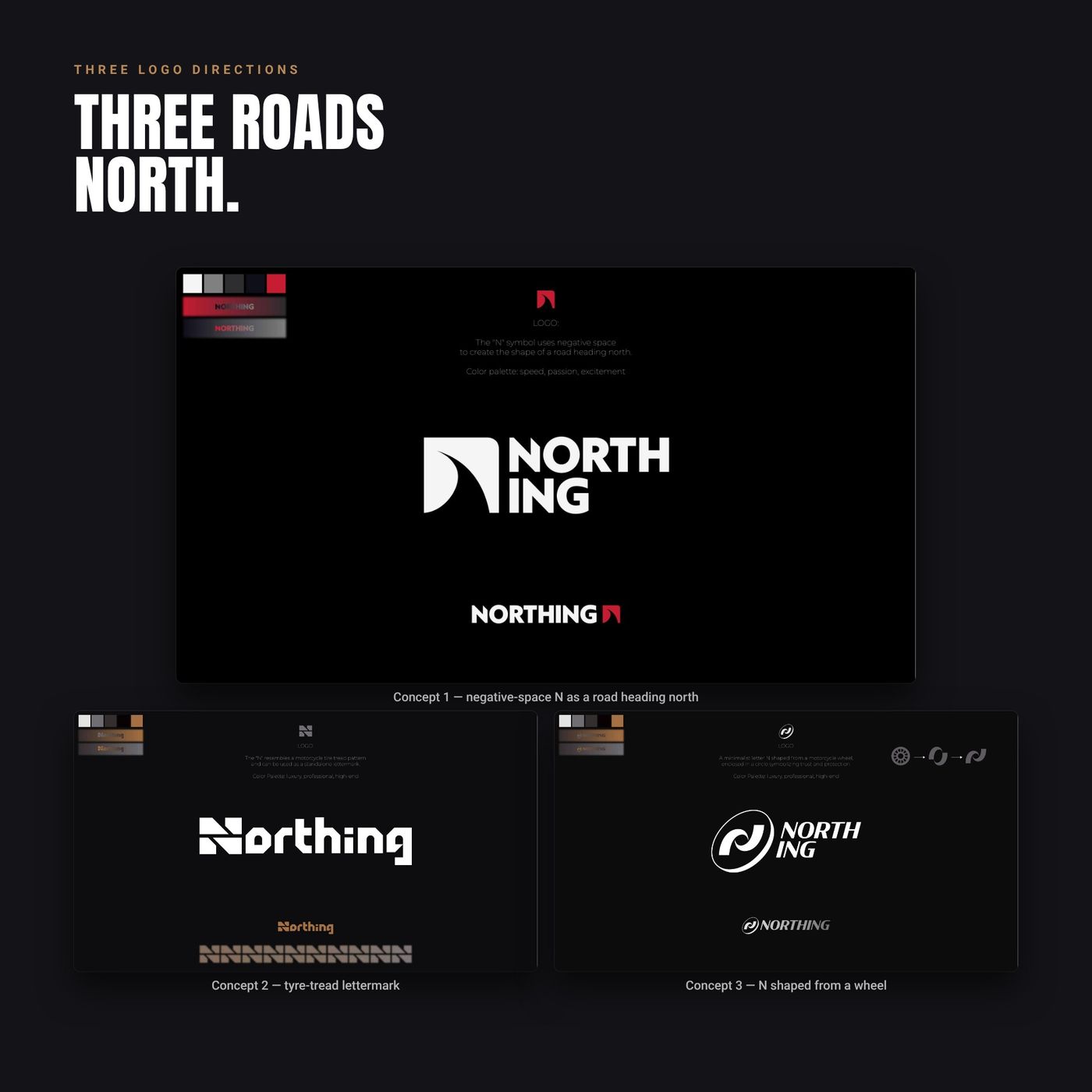 Three roads north